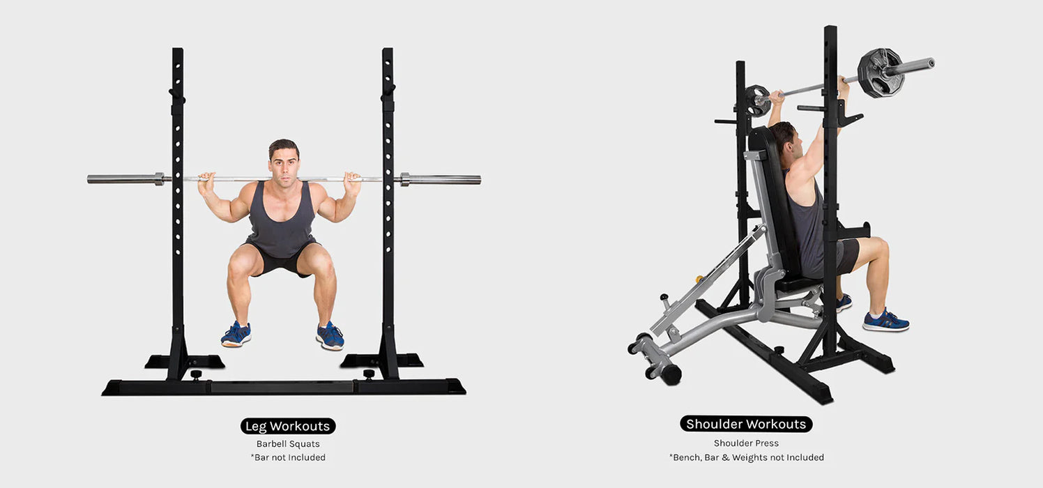 Lifespan Fitness Heavy Duty and Adjustable Cortex SR-10 Portable Squat Rack Stands