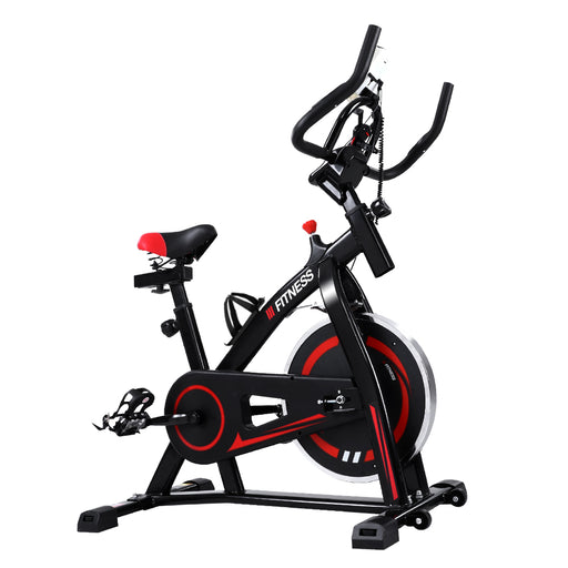 Heavy Duty Adjustable Spin Exercise Bike with Holder