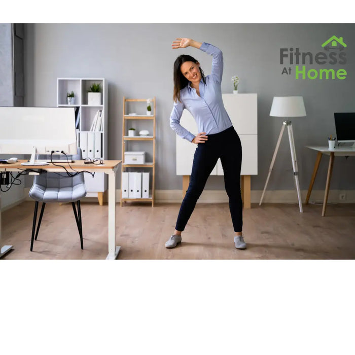 Office worker stretching