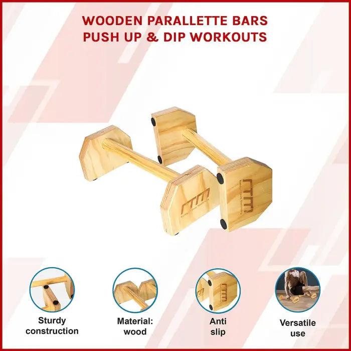 Randy & Travis Machinery Wooden Parallette Bars