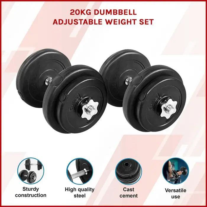 20kg Dumbbell Set