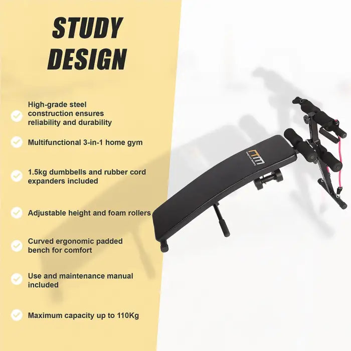 Adjustable and Foldable Incline Sit Up Bench