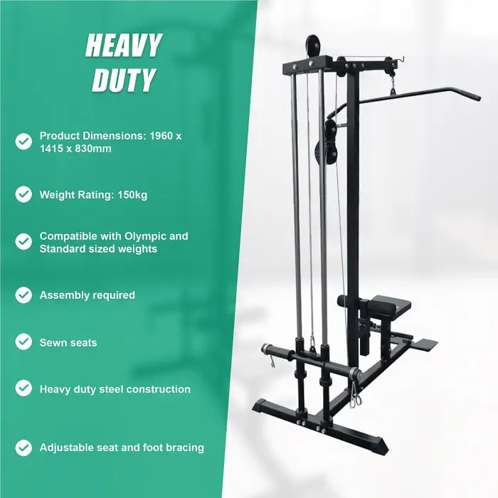 Fitness Plate Lat Pull Down Low Row Fitness Machine