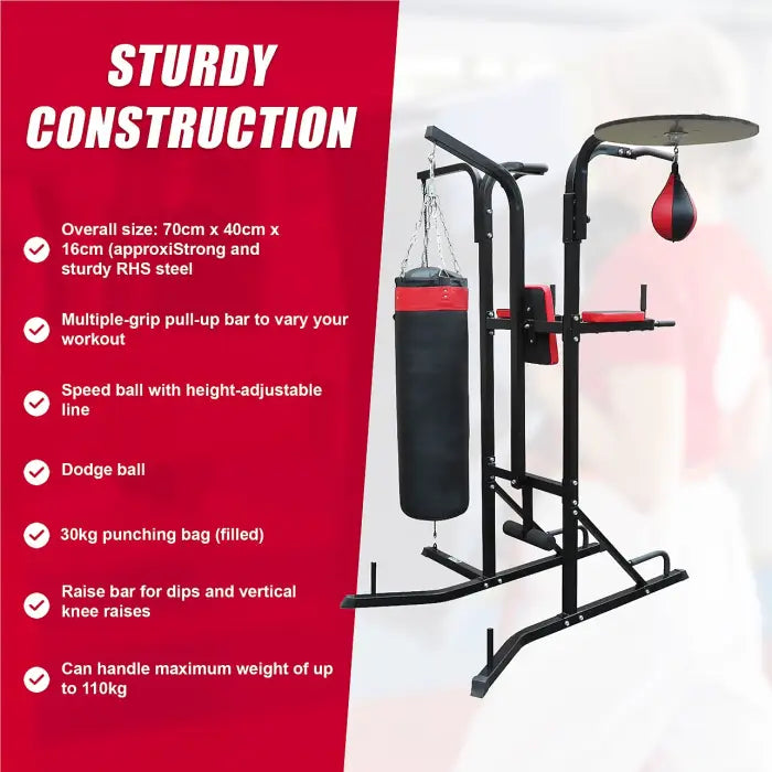 Power Boxing Station Stand Gym Speed Ball Punching Bag