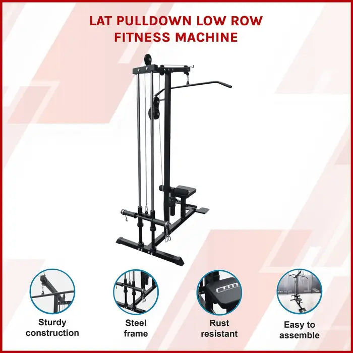 Fitness Plate Lat Pull Down Low Row Fitness Machine