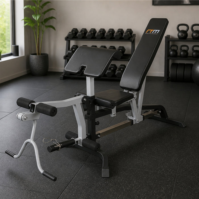 Fid Flat Incline Decline Bench Press w/ Leg Extension