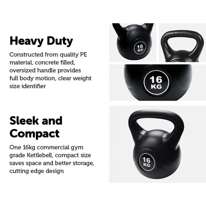 16kg Commercial Gym-Grade Kettlebell