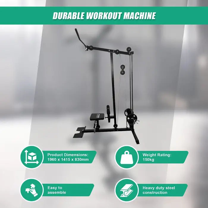 Fitness Plate Lat Pull Down Low Row Fitness Machine