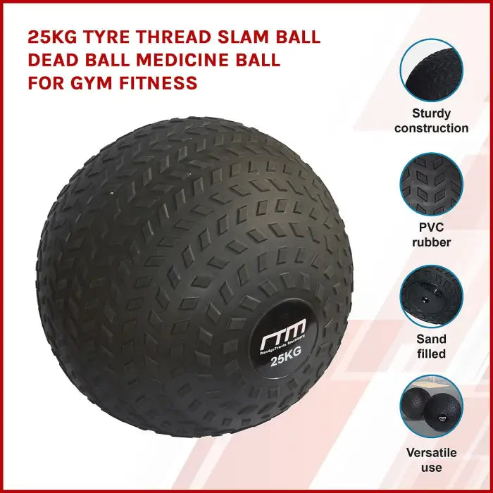 25kg Tyre Slam Medicine Ball