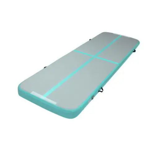 Inflatable Anti-Slip Air Track Mat in Mint and Grey