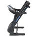 Boost R Folding treadmill folded up on a side view with a white background