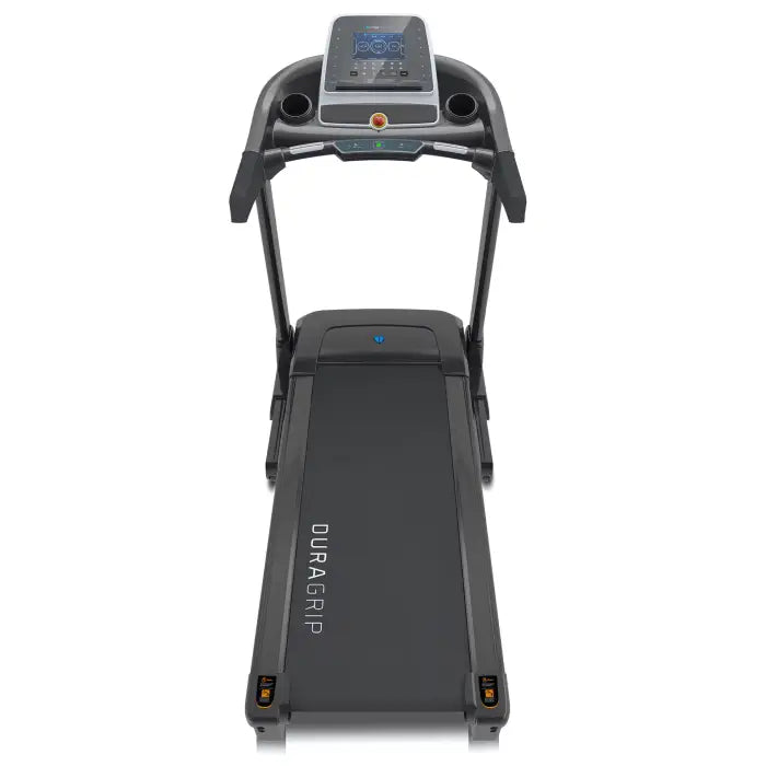 Boost R Folding treadmill with a birds eye view with a white background