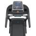 Boost R Folding treadmill birds eye view of the control panels with a white background