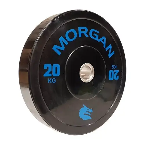 Morgan Sports 20kg Fitness Olympic Bumper Plates Pair