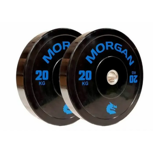 Morgan Sports 20kg Fitness Olympic Bumper Plates Pair