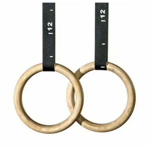 Morgan Sports Competition Grade Wooden Handle Gymnastic Rings