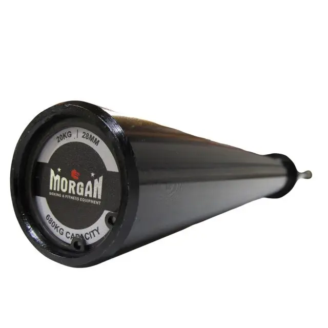 Morgan Sports 20kg Black Harden Chrome Olympic Barbell