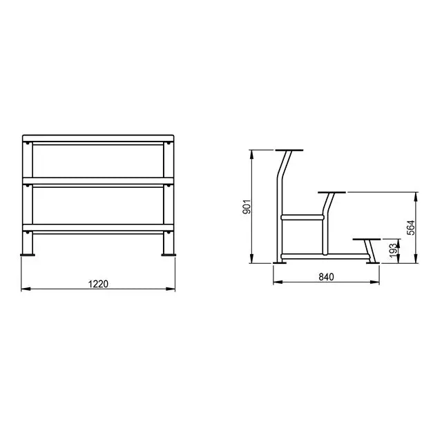 Morgan Sports 3 Tier Elite Kettlebell Rack