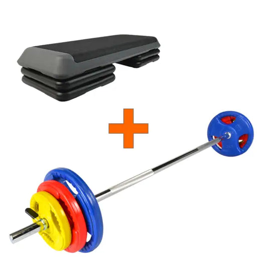 Morgan Sports Aerobic Step and Pump Weights Set