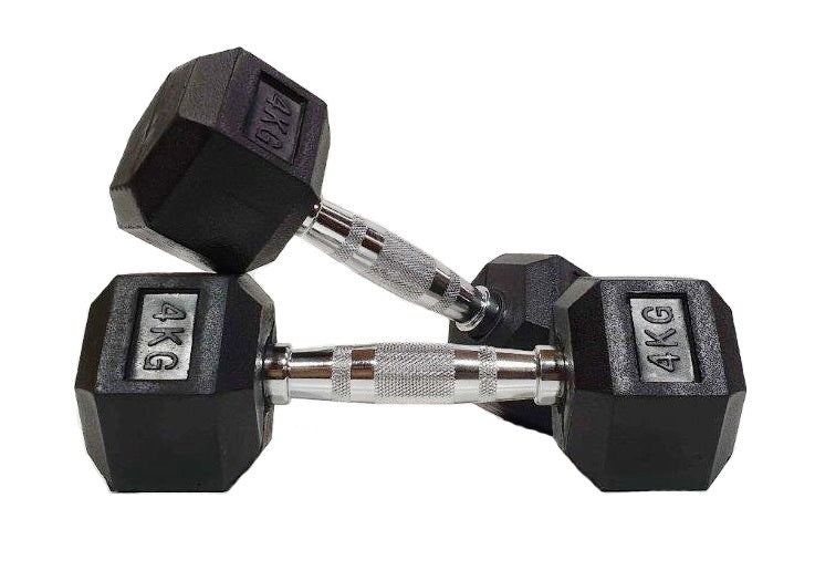 Morgan Rubber Hex Dumbbells- Pair (1 - 35kg)