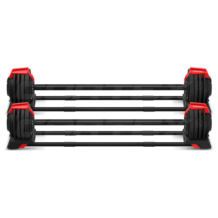 Lifespan Fitness Cortex Revolock Adjustable Dumbbells with Barbell and Kettlebell Set