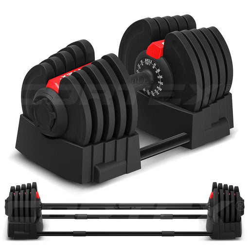 Cortex Revolock V2 40kg Adjustable Dumbbell & Barbell All-in-One Set