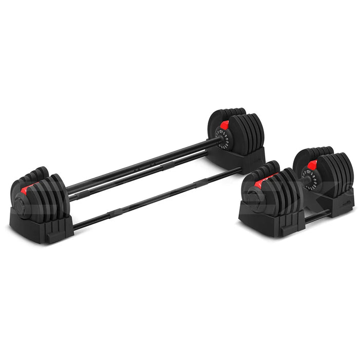 Cortex Revolock V2 40kg Adjustable Dumbbell & Barbell All-in-One Set