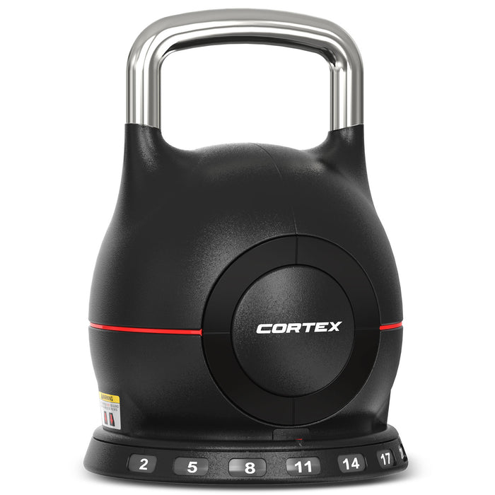 CORTEX 7-in-1 RevoLock Quick Adjust 20kg Kettlebell