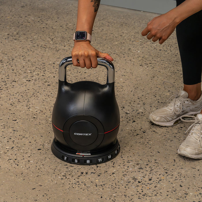 CORTEX 7-in-1 RevoLock Quick Adjust 20kg Kettlebell