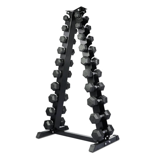 Cortex 1kg to 10kg Hex Dumbbell Set with Rack