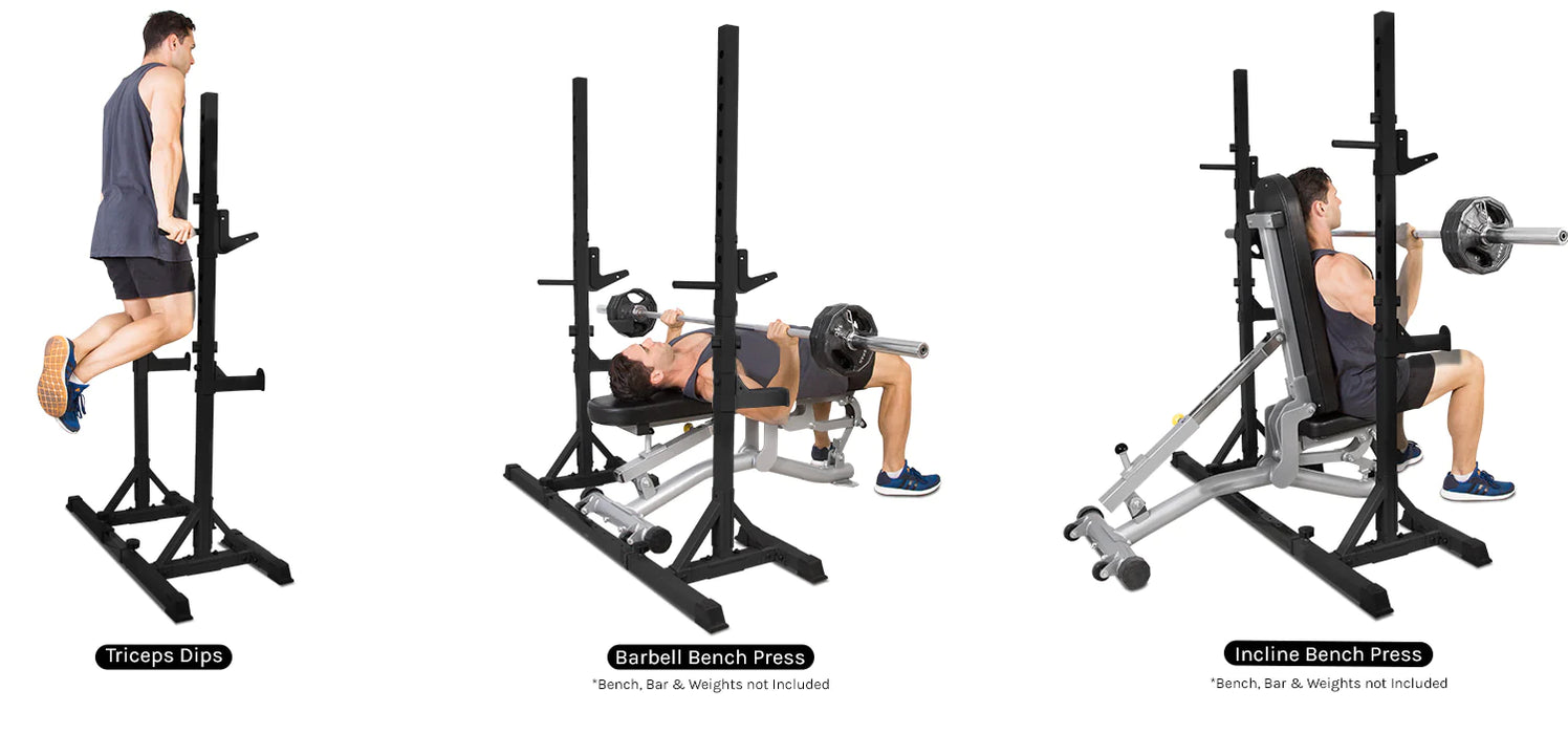 Lifespan Fitness Cortex Fitness Package (SR-10 SQUAT RACK PACKAGE + 100KG OLYMPIC TRI-GRIP WEIGHT PLATES)