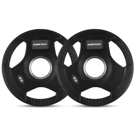 Lifespan Fitness WP31 Tri-Grip Rubber Olympic Plate 50mm 2.5kg (2 Pack)