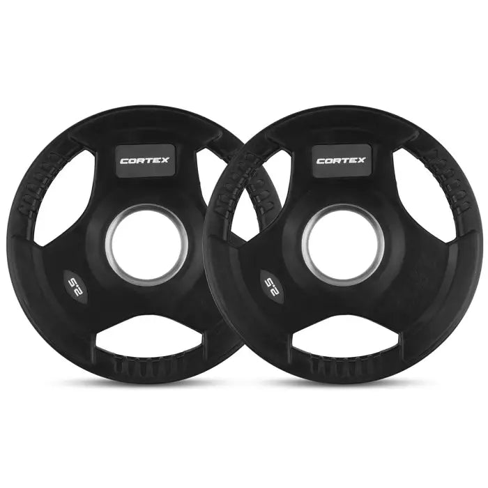 Lifespan Fitness WP31 Tri-Grip Rubber Olympic Plate 50mm 2.5kg (2 Pack)