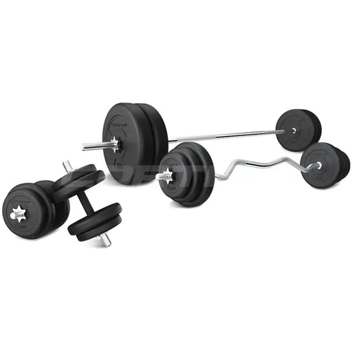 Cortex 90kg EnduraCast Weight Plate Set with Bars