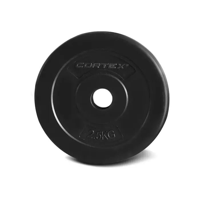 Cortex 90kg EnduraShell Weight Plates Set with Bars and Stand
