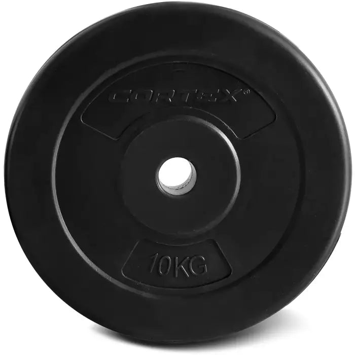 Cortex 90kg EnduraShell Weight Plates Set with Bars and Stand