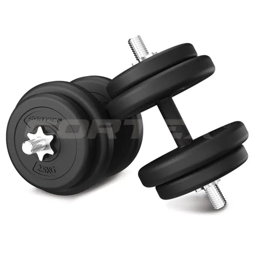 Cortex 40kg EnduraCast Weight Plate Set with Dumbbell Bars