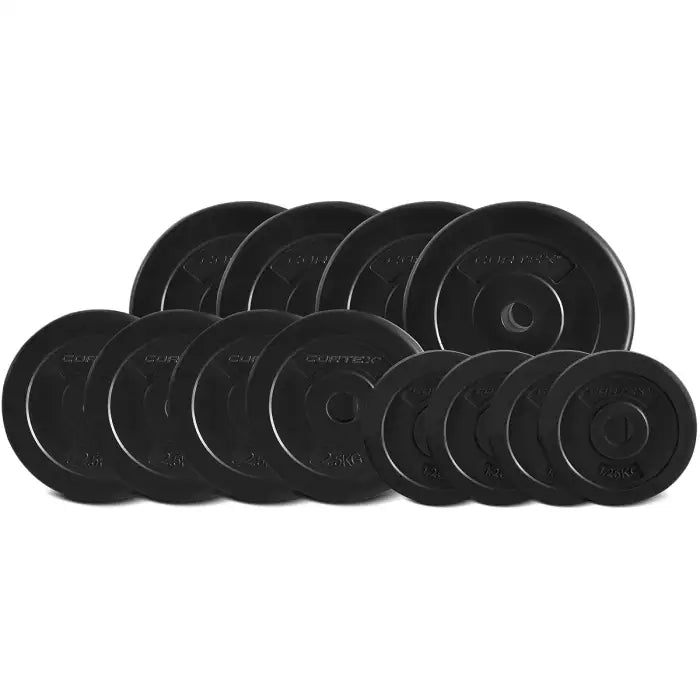 Cortex EnduraShell 40kg Weight Set with Curl Bar