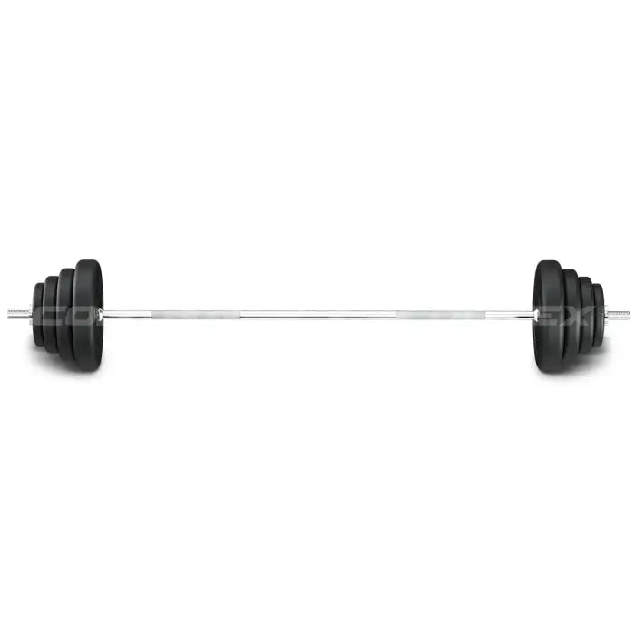 Cortex 65kg Cortex EnduraShell Weight Plates Set with Barbell and Spiral Collars
