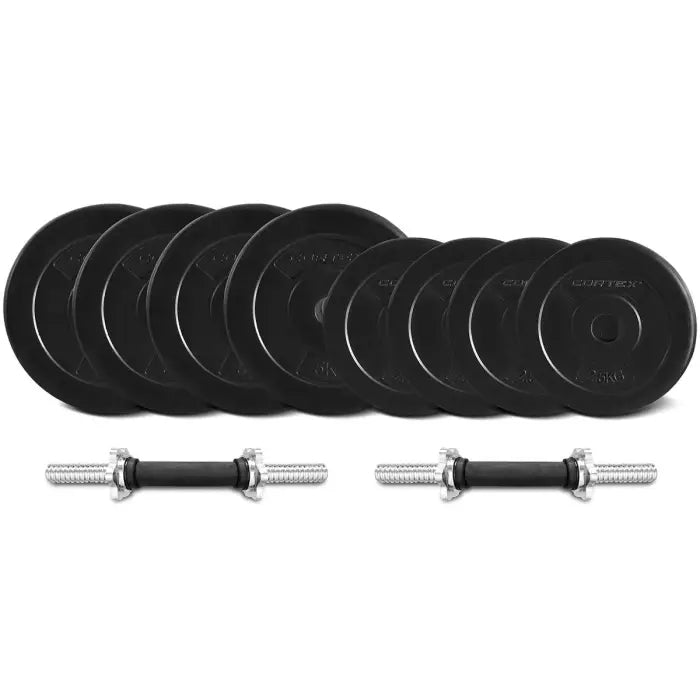 35kg EnduraCast Weight Plates with Dumbbell Bars