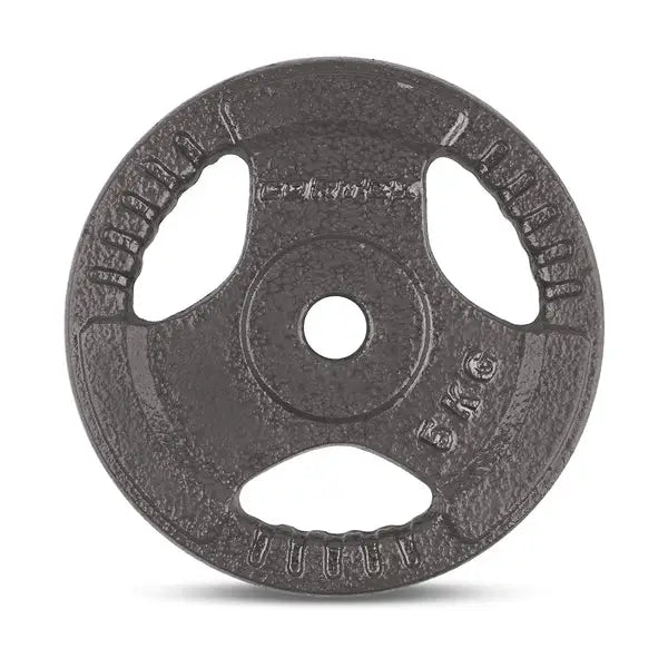 Lifespan Fitness WP23 Tri-Grip Cast Iron Standard Plate 25mm 5kg 4 Pack