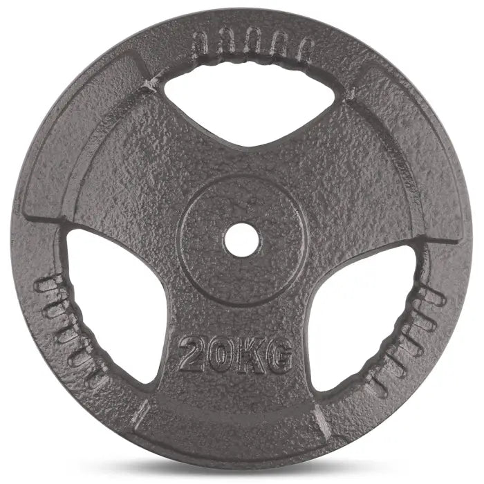 Lifespan Fitness 20kg Cast Iron Tri-Grip Standard Weight Plate (Pair)