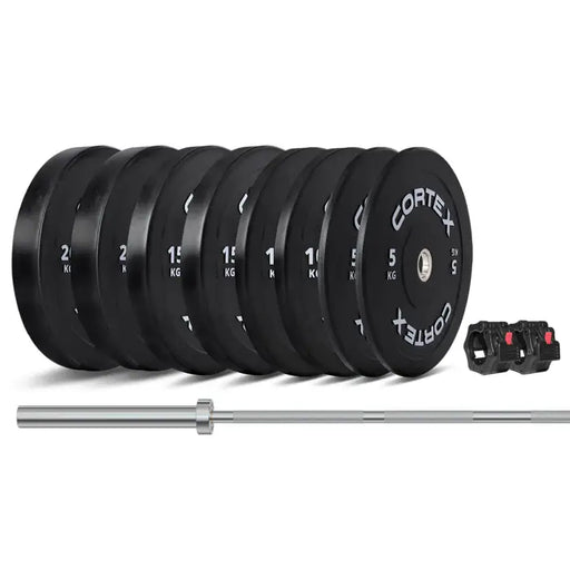 Cortex 120kg Black Series V3 Bumper Plate Set