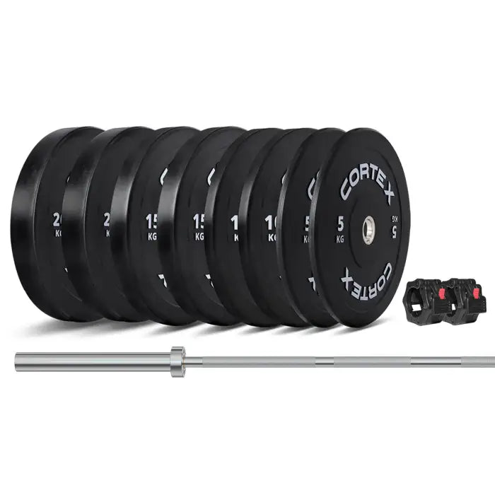 Cortex 120kg Black Series V3 Bumper Plate Set