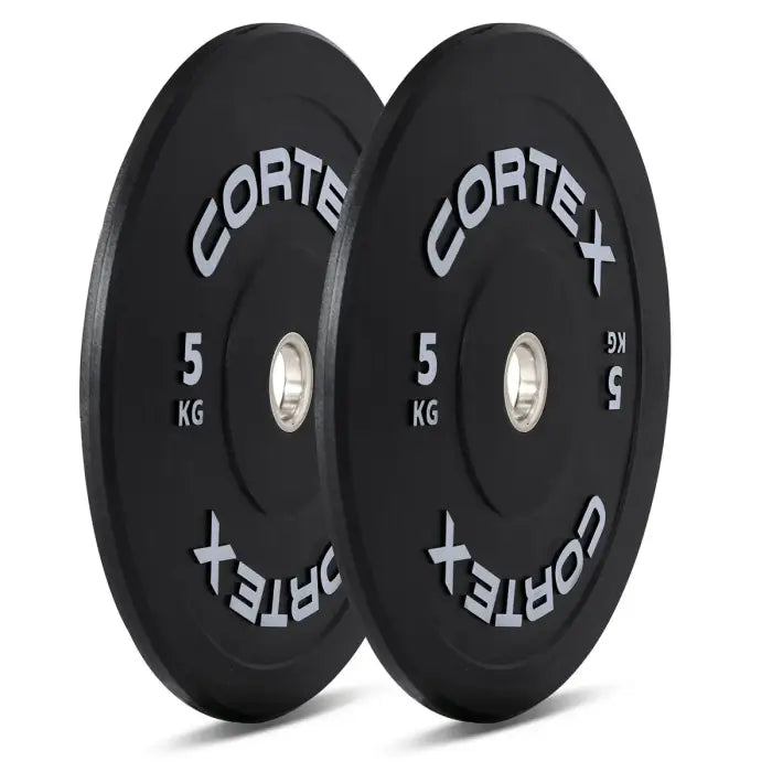 Cortex 160kg Black Series V3 Bumper Plate Set with SPARTAN205 Barbell
