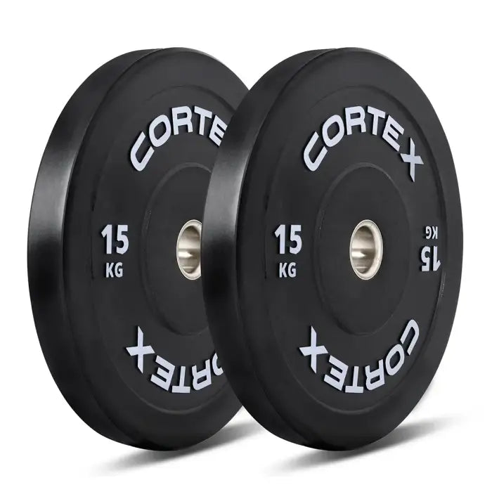 Cortex 75kg Black Series V3 Bumper Plate Set with ATHENA100 Barbell