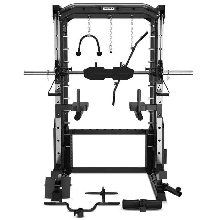 CORTEX SM-25 6-in-1 Power Rack with Smith & Cable Machine