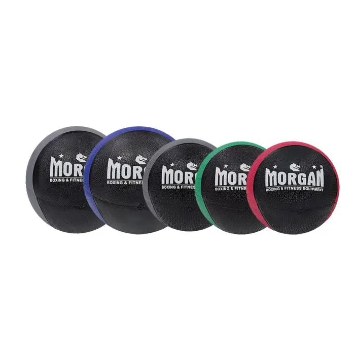 Morgan 2-Tone Commercial Rubber Medicine Ball Set of 5 (3 + 4 + 5 + 7 + 10kg)