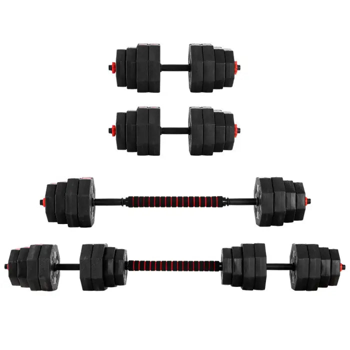 40kg 2-in-1 Dumbbell Barbell Set