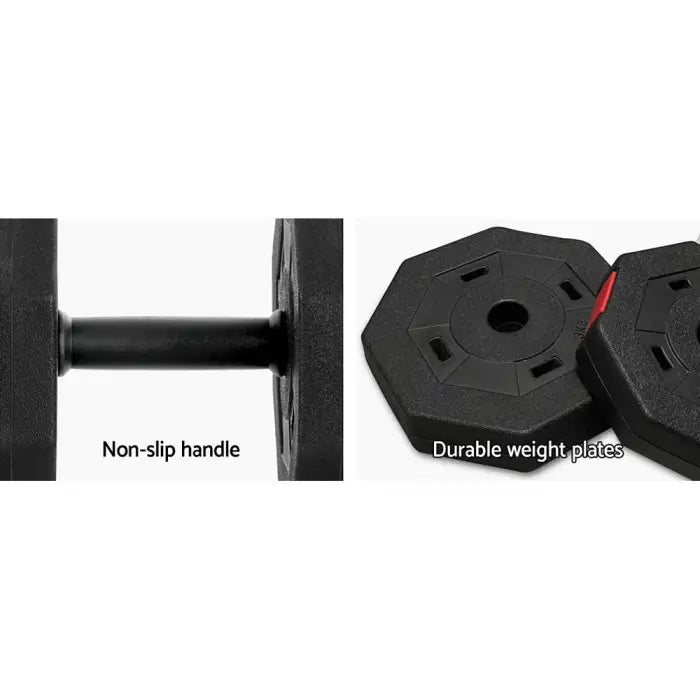 40kg 2-in-1 Dumbbell Barbell Set